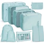 Lot de 8 rangement valise packing cubes organiseur sacs � v�tements sacs � chaussuressacs de rangement ...