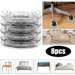 Réhausseurs de meubles - pied rehausseur - lot de 8 - plastique durable - antidérapant - noir Réhausseurs de meubles - pied rehausseur - lot de 8 - plastique durable - antidérapant - noir