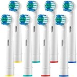 Lot de 8 remplacement des têtes de brosse à dents électriques compatibles avec oral b braun Lot de 8 remplacement des têtes de brosse à dents électriques compatibles avec oral b braun