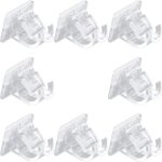 Lot de 8 supports autocollants pour tringle � rideaux crochets de fixation pour tringle � rideaux supports ...