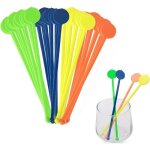 Agitateurs  cocktail - ystp - lot de 80 - plastique - 17, 8 cm - multicolores