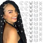 Lot de 80 bijoux pour dreadlocksperles de cheveux à clipser réglables en métalpour accessoires de dreadlockstr ... Lot de 80 bijoux pour dreadlocksperles de cheveux à clipser réglables en métalpour accessoires de dreadlockstr ...