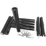 Lot de 9 pieds de lit et sommier avec les vis noir