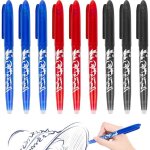 Lot de 9 stylos � bille effa�ables � encre gel effa�able 05 mm pour fournitures scolaires fournitures ...