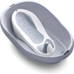 Lot bain bébé - bebe angel - baignoire + transat - gris - mixte - rigide Lot bain bébé - bebe angel - baignoire + transat - gris - mixte - rigide