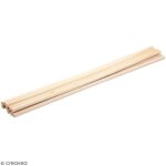 B�tonnets en bois - 30 cm x 6 mm - lot de 10 - id�al pour loisirs cr�atifs
