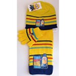 Lot bonnet + gants + echarpe jaune les minions pour gar�on
