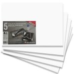 Cartons plume a3 - blanc - 5 planches - 3 mm - id�al pour travaux graphiques et beaux - arts