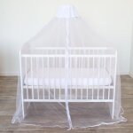Lot ciel de lit + flche de lit sur socle - domiva - moustiquaire pour lit blanc maille ultra fine