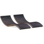 Lot compos de 2 bains de soleil cancun - cl - choco empilables