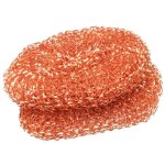 Lot de deux ponges grattoir en cuivre - la droguerie