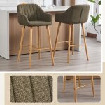 Lot de deux tabourets de bar 104 * 595 * 55 cm avec dossier haut - tabourets de cuisine - tabourets de ...
