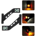 Lot de feux de gabarit ct gauche et ct droit 12 / 24v tricolore  led rouge blanc orange pour remorque ...