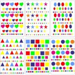 Lot gommettes autocollantes enfant motif r1