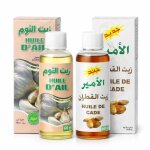 Lot huile d?ail 60 ml + huile de cade 60 ml soin naturel puissant pour cheveux et cuir chevelu
