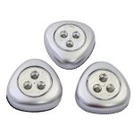 Lot de lampes push light leds � piles (piles fournies)