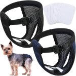 Lot of 2 couches pour chien avec 6 serviettes hygiéniques culotte menstruelle pour chiennoir et bleus ... Lot of 2 couches pour chien avec 6 serviettes hygiéniques culotte menstruelle pour chiennoir et bleus ...