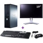 Lot pc dell optiplex 760 dt dual core e5200 25ghz 4go 80go w7 pro + ecran 19