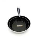 Poêle - klaus - inox revêtement pierre - 24 - 28cm - 100% antiadhésif - compatible induction Poêle - klaus - inox revêtement pierre - 24 - 28cm - 100% antiadhésif - compatible induction