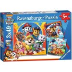Lot de puzzles enfant patpatrouille - ravensburger - 3x49 pices - prts  secourir