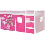 Lot de rideaux cabane pour lit surélevé superposé mi - hauteur mezzanine tissu coton motif princesse ... Lot de rideaux cabane pour lit surélevé superposé mi - hauteur mezzanine tissu coton motif princesse ...