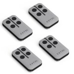 Lot de 4 tlcommandes pour portail et porte de garage - extel 761100b