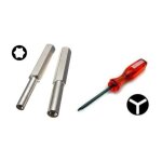 Lot tournevis pour 2 tournevis gamebit nes n64 triwing