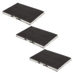 Lot de trois filtres de charbon actif hotte 00705432 siemens bosch neff viva constructa