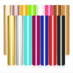 Lot de vinyles � transfert thermique - 305 x 305 cm � repasser sur vinyle pour t - shirt vinyle htv compatible ...