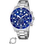 Montre chronographe - lotus - 18756 / 1 - acier - cadran bleu - Étanchéité 10atm Montre chronographe - lotus - 18756 / 1 - acier - cadran bleu - Étanchéité 10atm