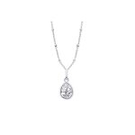 Collier - lotus - lp3563 - 1 / 1 - argent - pendentif empierr - femme