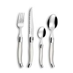 Lou laguiole ensemble de coutellerie 24 pcs tradition perle