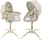 Bebe2luxe balancelle louna 4en1 : transat berceau chaise haute hauteur réglable 6 vitesses vibration ... Bebe2luxe balancelle louna 4en1 : transat berceau chaise haute hauteur réglable 6 vitesses vibration ...