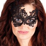 Loup en dentelle noir femme
