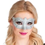 Loup vnitien fminin argent - boland - pour soires masques et costumes renaissance