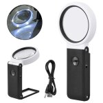 Loupe clairage avec 6 led loupe de lecture clairante pour bijoux, seniors, malvoyant, observation et ...