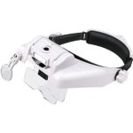 Loupe frontale grossissantes lunettes loupe �clairante avec 3 lumi�res led - 5 lentilles d�tachables ...