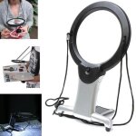 Loupe led avec llargissement de lobjet 6x loupe de lecture avec lampe 2led lampe loupe gante lecture ...