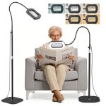 Loupe lumineuse sur pied pour travaux detailles et observation