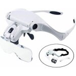 Loupe de t�te - grossissante - �clairage led - mains libres - 1. 0x � 3. 5x