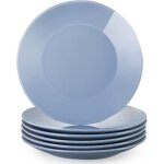 Lovecasa srie sweet assiette plate  dner en porcelaine 6 pices 26 cm assiette couleur pure