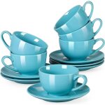Lovecasa série sweet service à café thé en porcelaine pour 6 personnes tasse à cappuccino 230ml + soucoupe ... Lovecasa série sweet service à café thé en porcelaine pour 6 personnes tasse à cappuccino 230ml + soucoupe ...