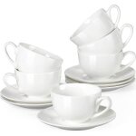 Lovecasa srie sweet service  caf th en porcelaine pour 6 personnes tasse  cappuccino 230ml + soucoupe ...