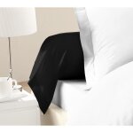 Lovely home lot de 2 taies de traversin 100% coton 85x185 cm noir Lovely home lot de 2 taies de traversin 100% coton 85x185 cm noir