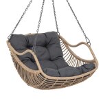 Fauteuil ?uf suspendu gibraltar ardoise en acier traité en epoxy sans pieds - hespéride Fauteuil ?uf suspendu gibraltar ardoise en acier traité en epoxy sans pieds - hespéride