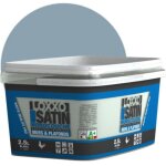 Loxxo peinture acrylique murs & plafonds - monocouche - satin (conditionnement: 25l - couleur: bleu gris ...
