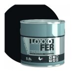 Peinture fer antirouille glycro 2. 5l - loxxo - noir - brillant - intrieur