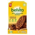 Lu - 32 sachets de belvita original - biscuits petit djeuner au chocolat - (4x400g)