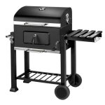 Luxs grill barbecue au charbon de bois à roulettes Luxs grill barbecue au charbon de bois à roulettes