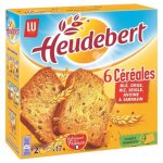 Lu heudebert - heudebert biscotte crales 300g - lot de 4